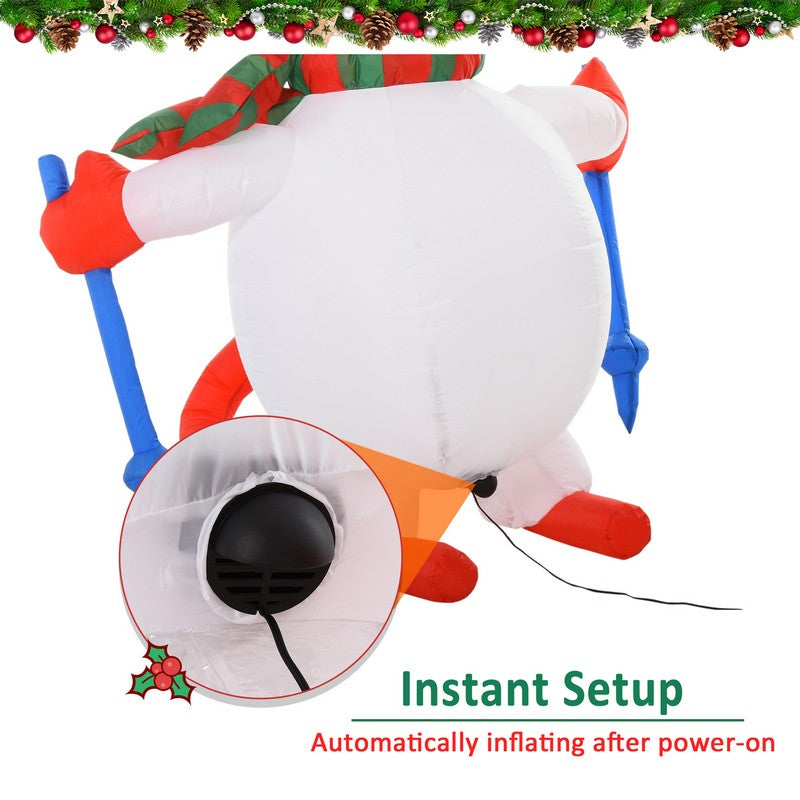 1.7m LED Polyester Snowman Christmas Inflatable