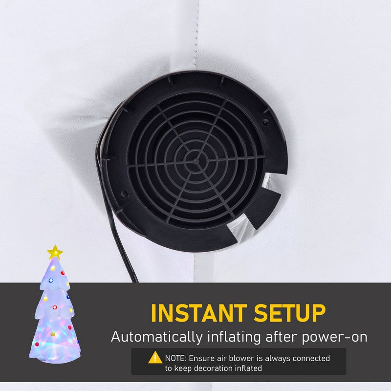 6FT Christmas Inflatable Tree LED Lighted for Home Indoor Outdoor Decoration White