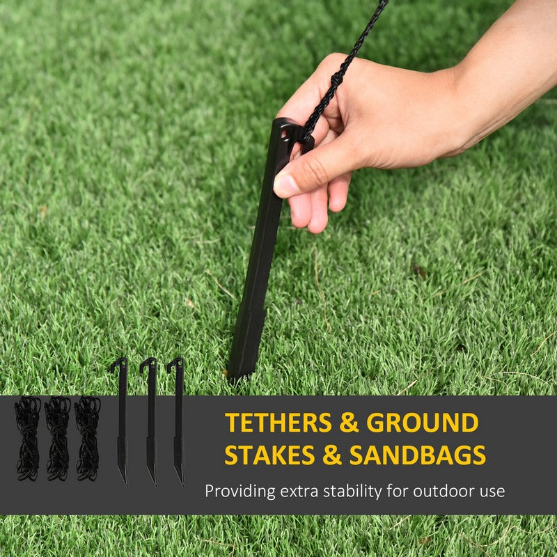 Homcom 6.5ft Inflatable Snowman LED Christmas Xmas Air Blown Holiday Decoration Outdoor Garden Decor