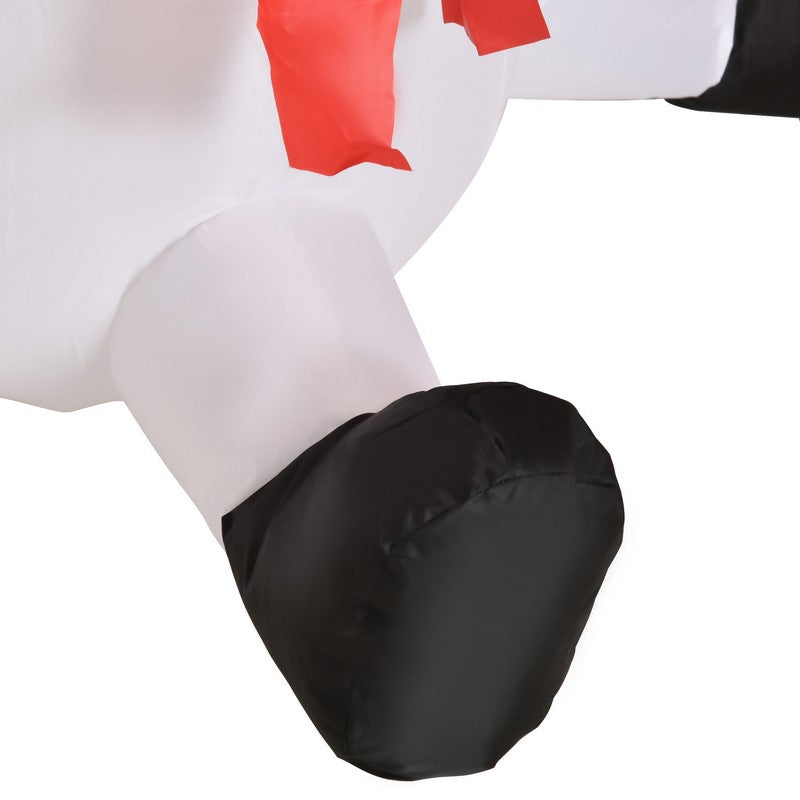 3.5FT Christmas Inflatable Snowman with Deer Outdoor Home Garden Decoration